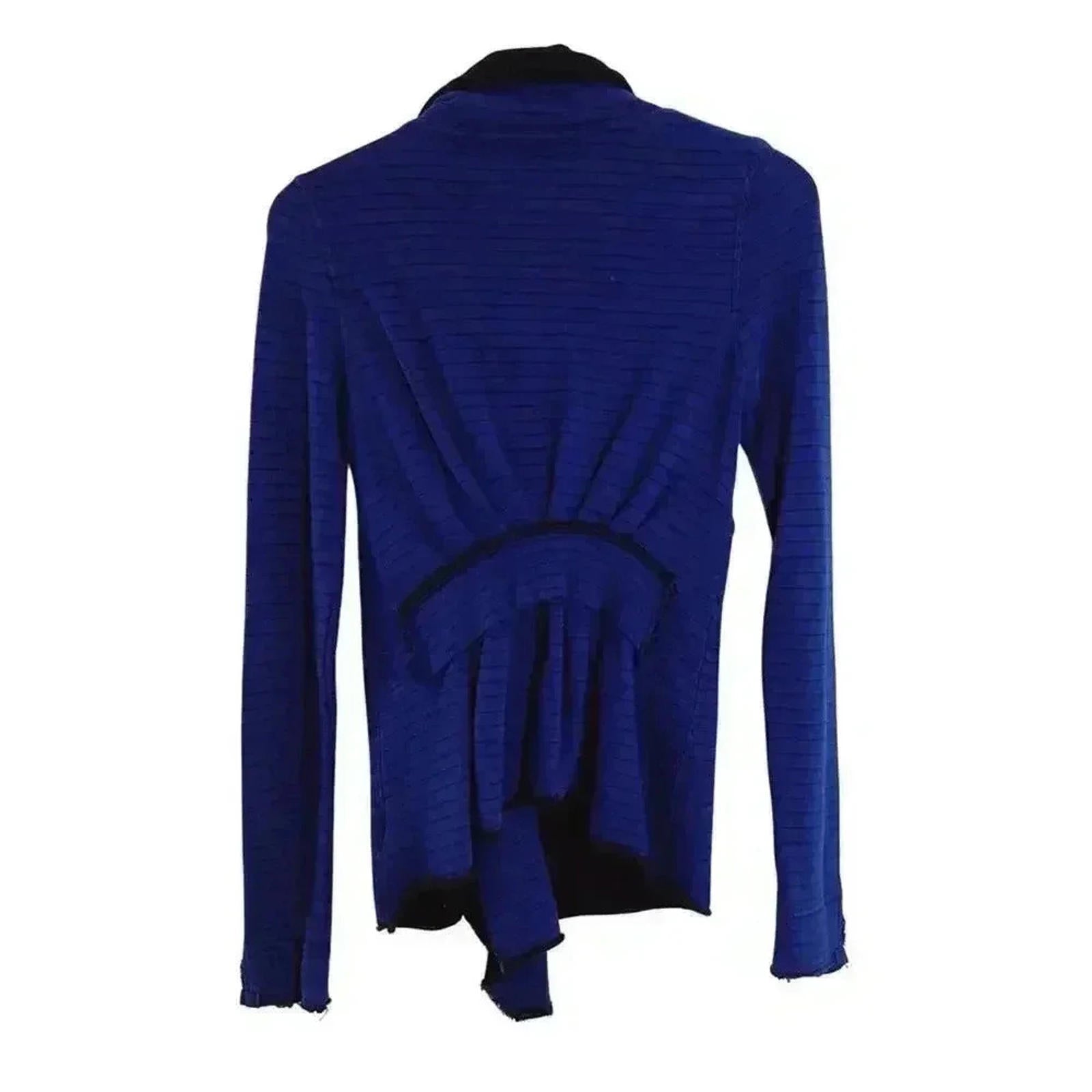Free People Y2K Blue Ruffled Jacket Cardigan