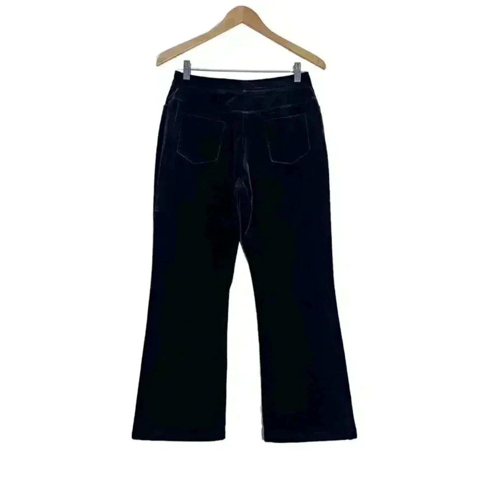 St. John Vintage Brown Velvet Flared Pants Women's Size 4