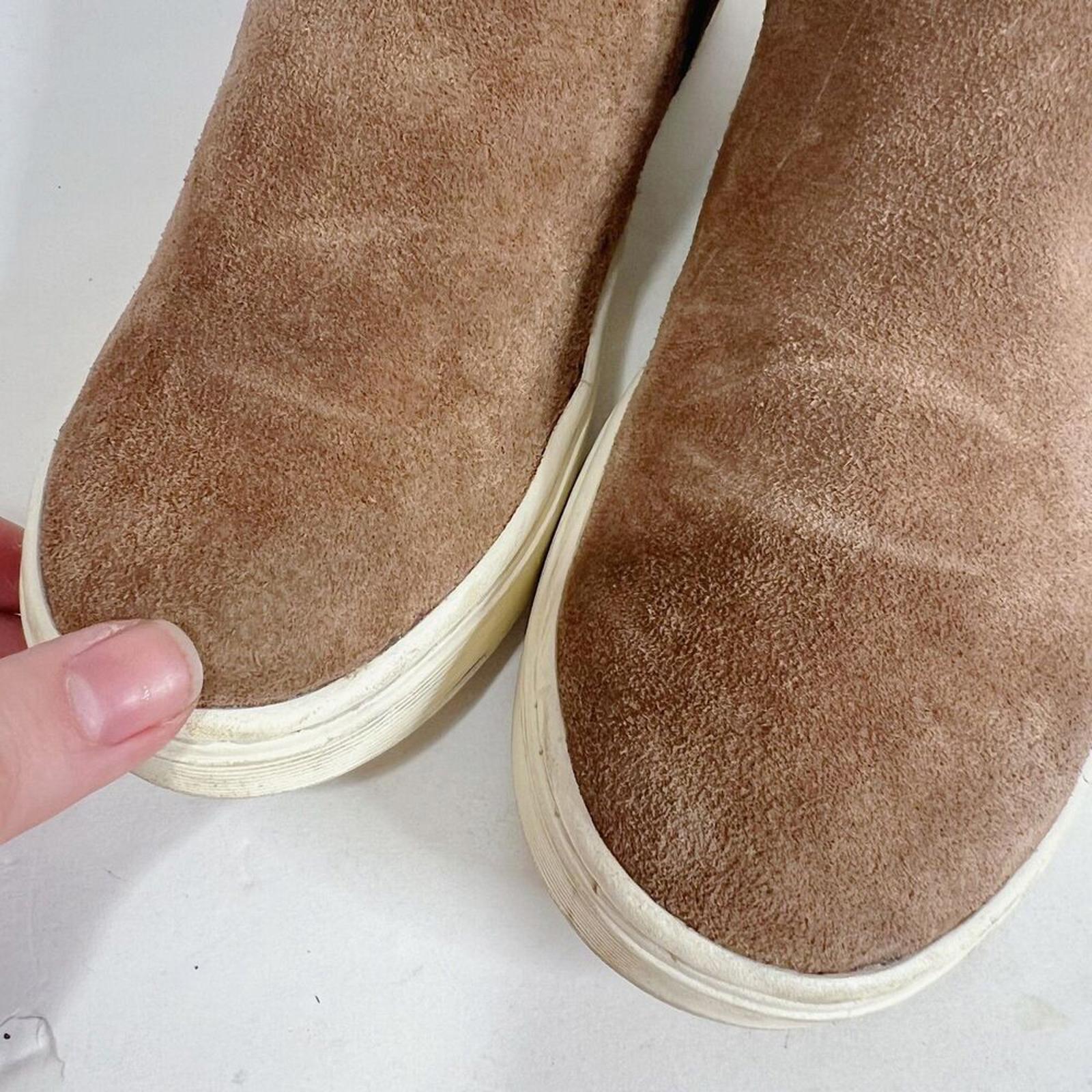 Sofft Britton li Brown Suede Leather Slip on Sneakers Women's Size 7.5
