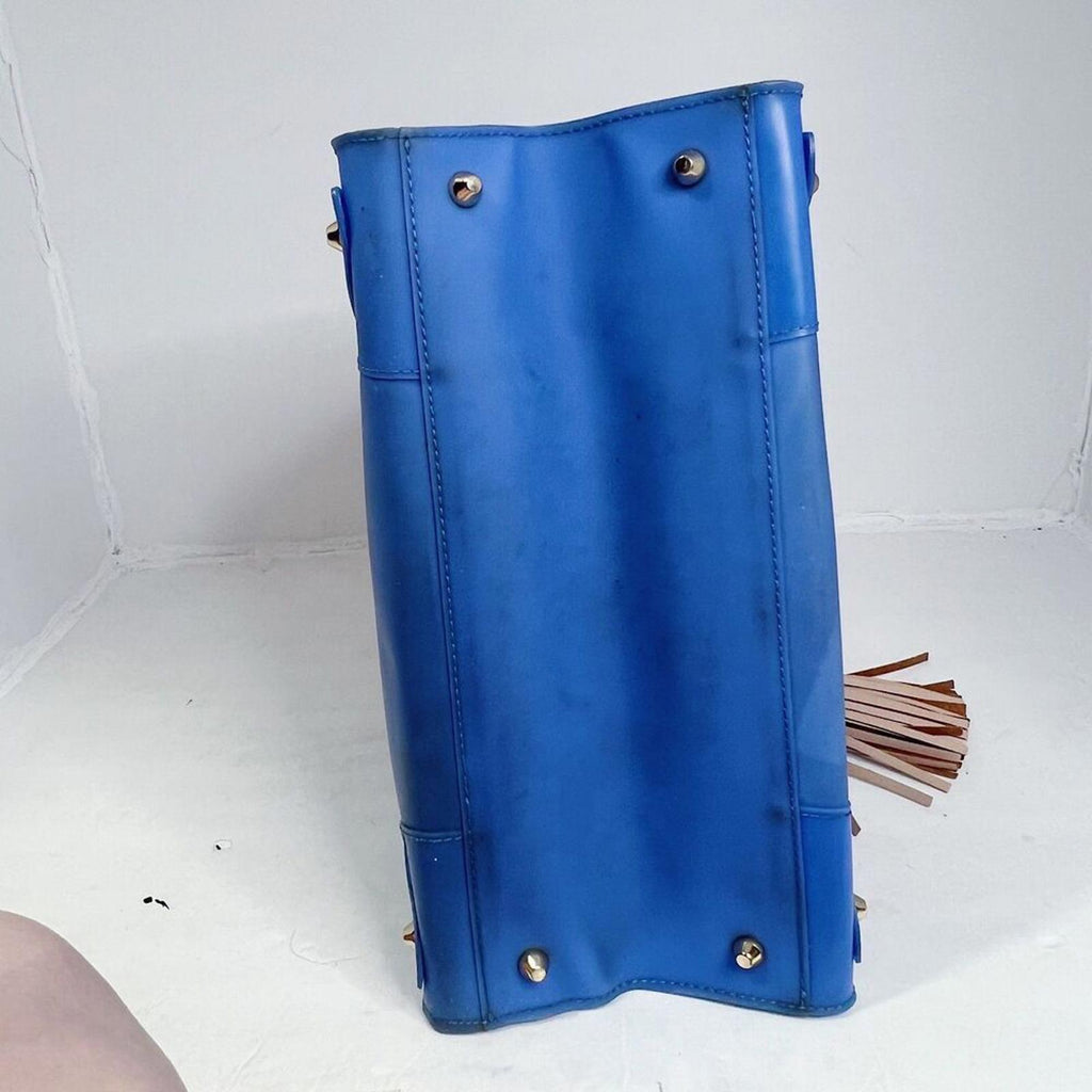 Juicy Couture RARE y2k Vintage Blue Jelly Plastic Tote Bag Shoulder Bag