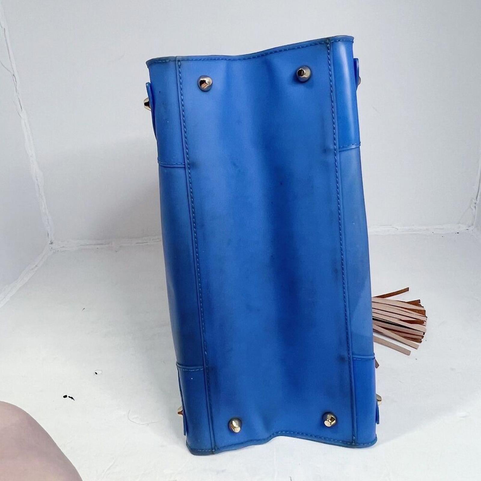 Juicy Couture RARE y2k Vintage Blue Jelly Plastic Tote Bag Shoulder Bag