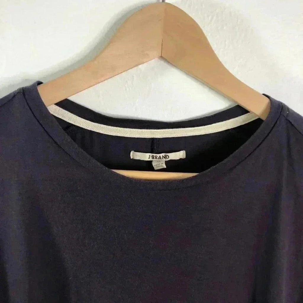 J Brand Plum Purple Soft Crewneck Tee Women's Size M