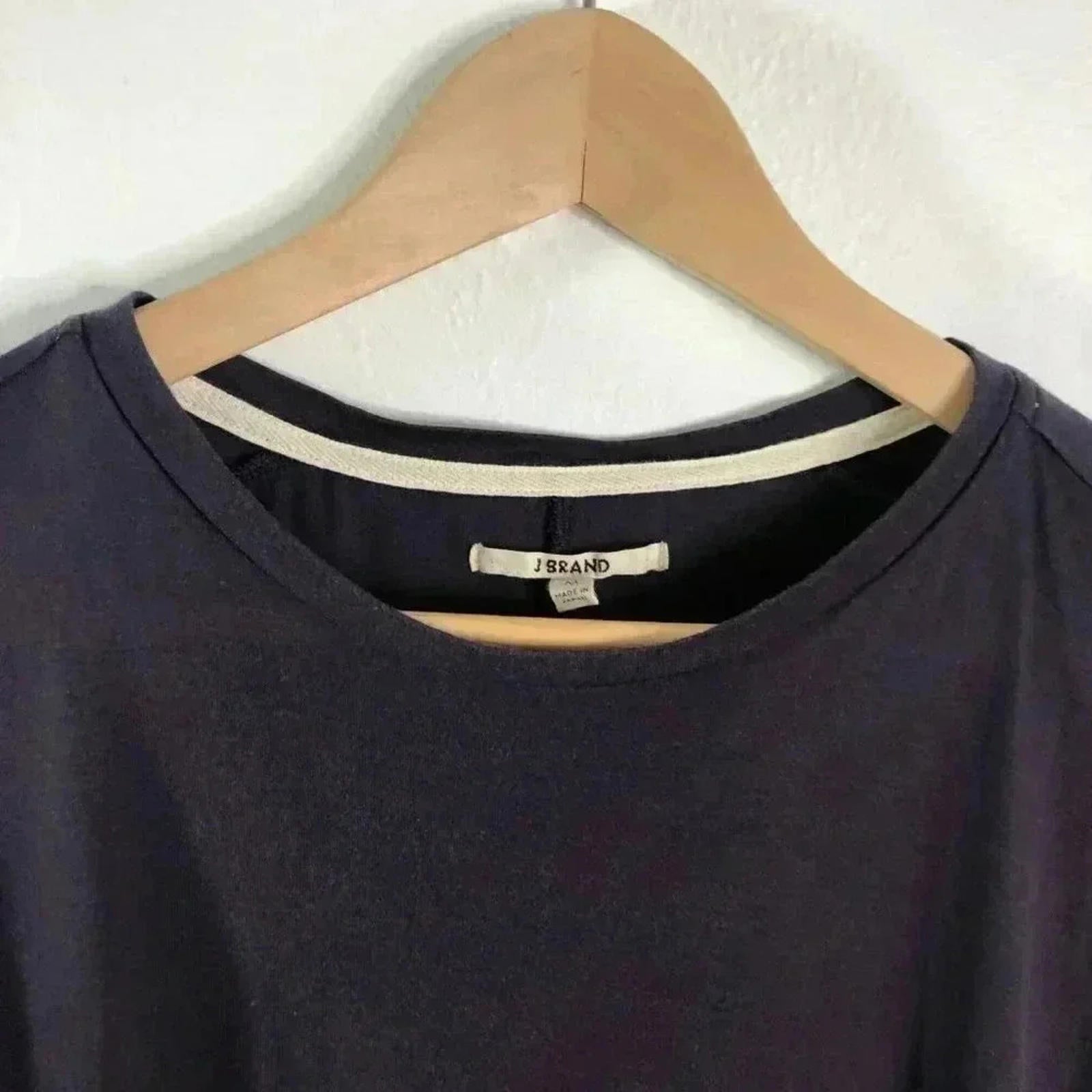 J Brand Plum Purple Soft Crewneck Tee Women's Size M