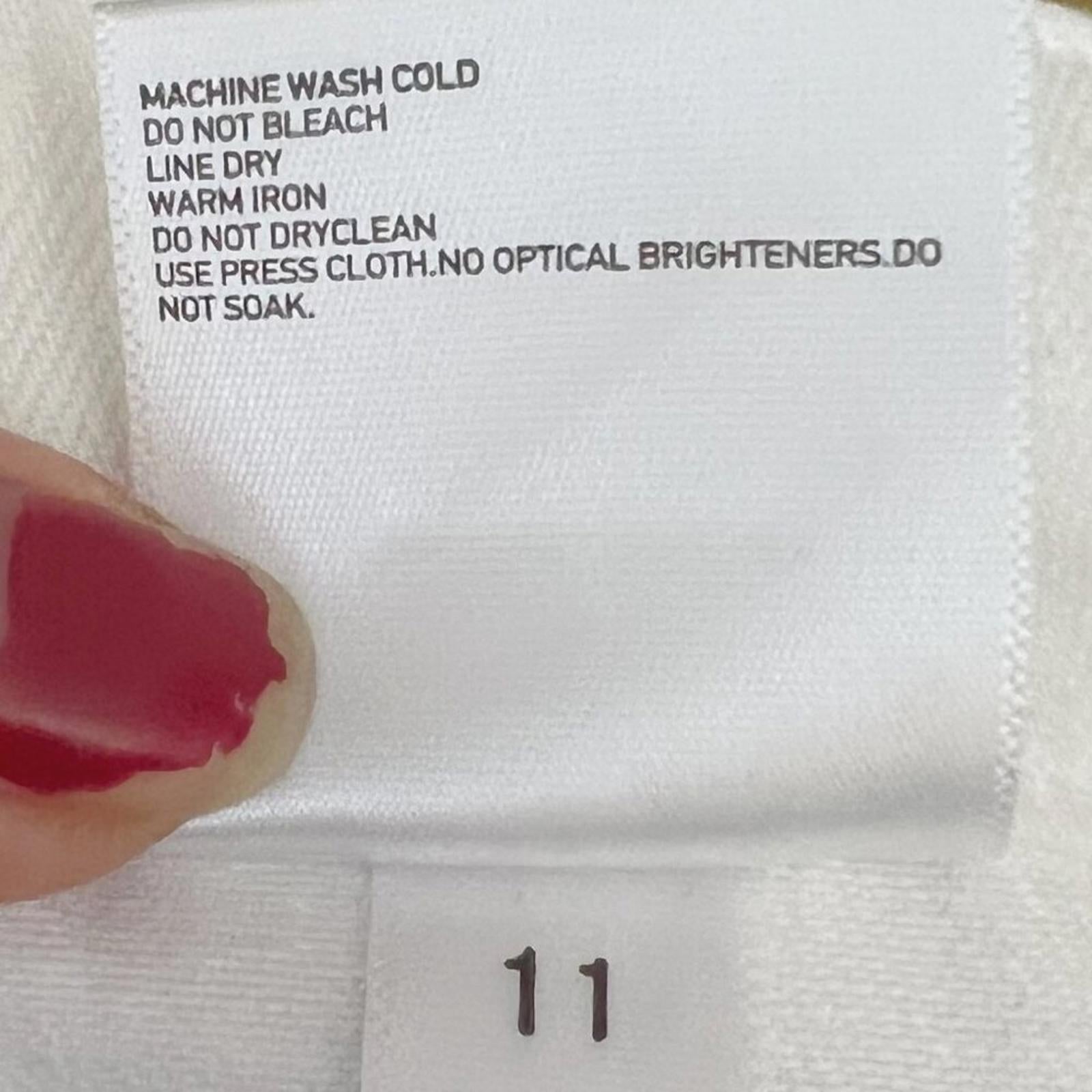 Uniqlo White Denim Pencil Skirt Knee Length Women's Size 10