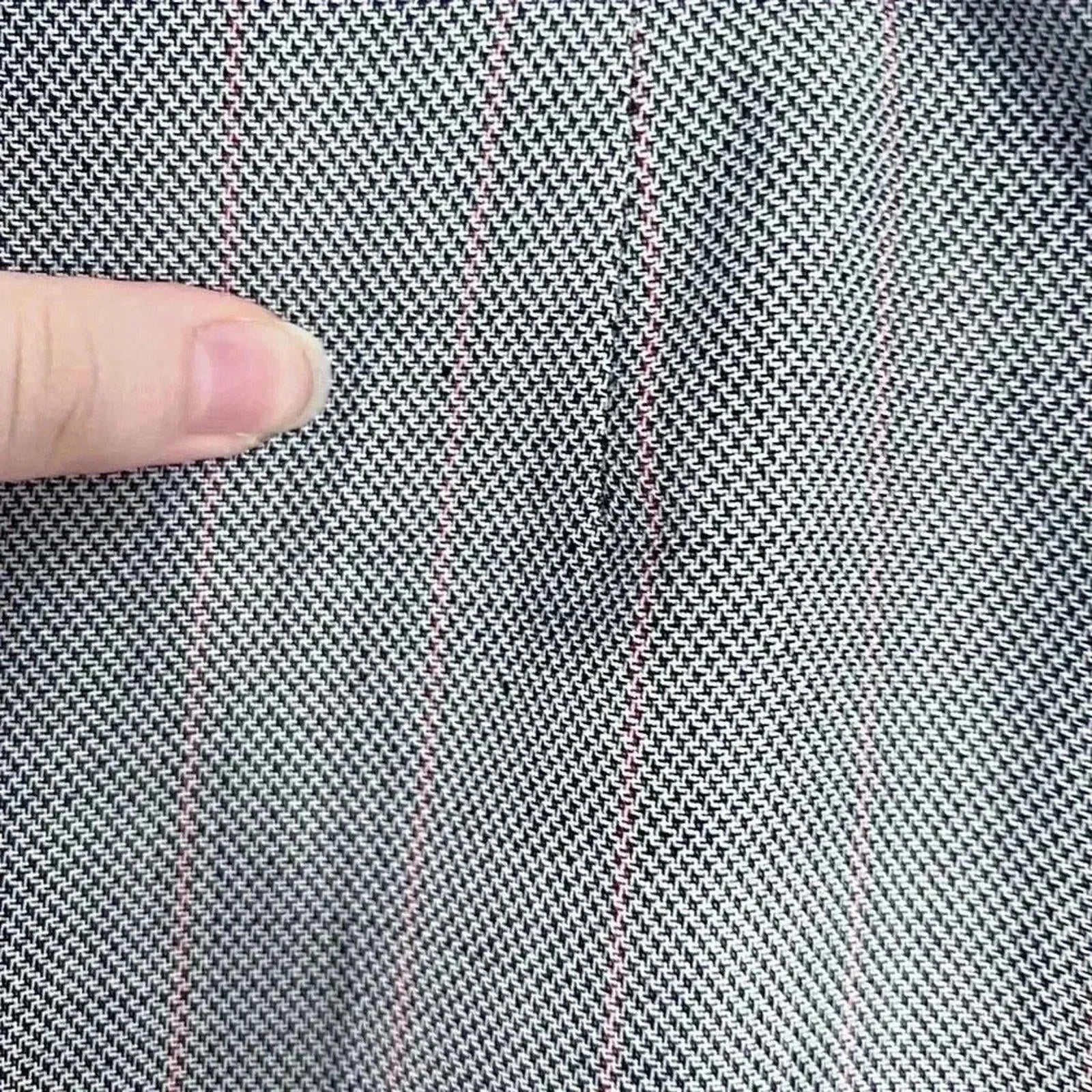 Vintage Escada Houndstooth Plaid Pencil Skirt Knee Length Office Siren Size 14