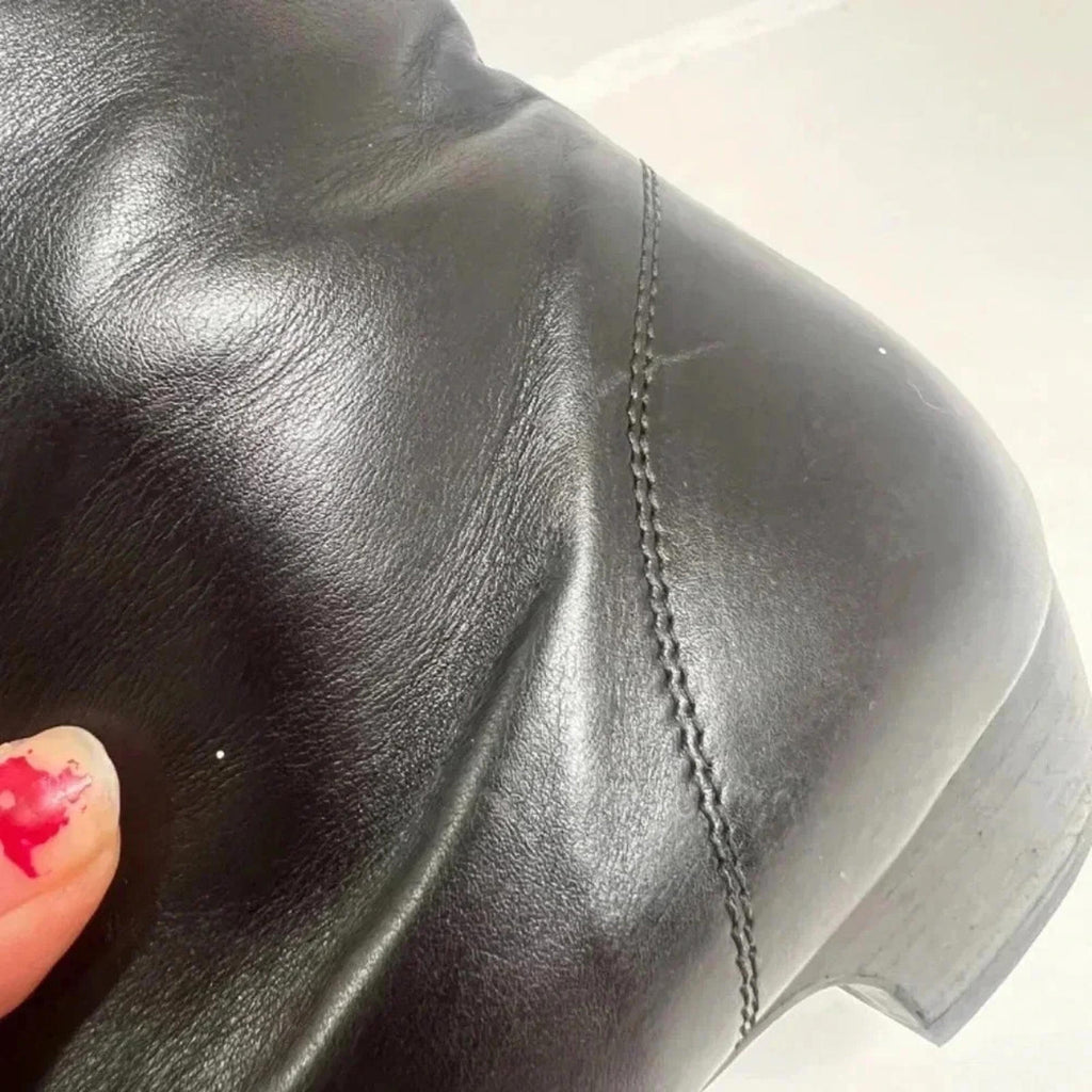 Paul Green Munchen Black Leather Booties Women's Size 7.5