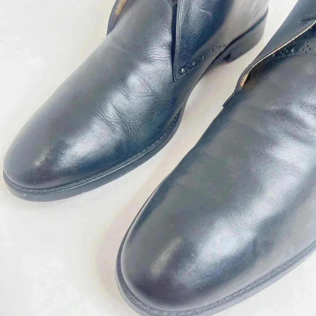 Cole Haan Men's Cambridge Chukka Boots Black Leather Size 11.5