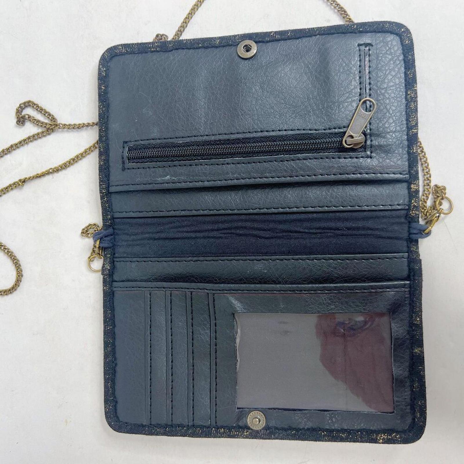 Ecote Urban Outfitters Gold Sequined Wallet Bag Evening Bag Distressed