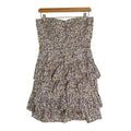 Y2K J Crew Strapless Ruffle Tiered Mini Dress Coquette Boho Chic Women's Size 6