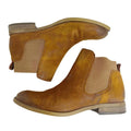 Franco Sarto Kabrina Brown Suede Distressed Leather Booties Boots Size 6.5