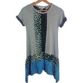Elizabeth and James Blocked Patterned T Shirt Dress Women's Size XS