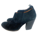 Frye Ilana Shootie Black Suede Bootie Ankle Boot Western Boho Size 10
