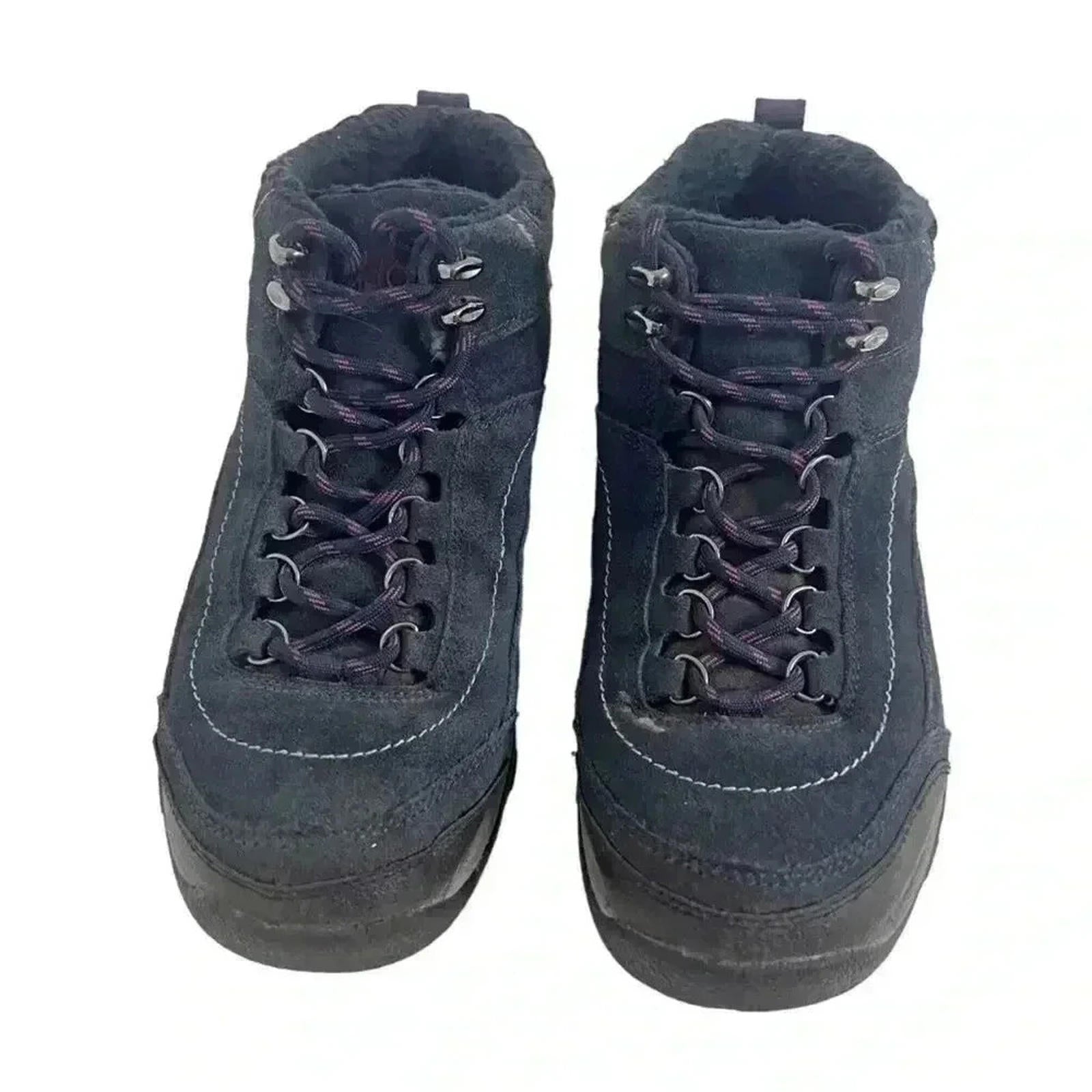 Ryka Navy Blue and Purple Hiking Boots Women's Size 9.5