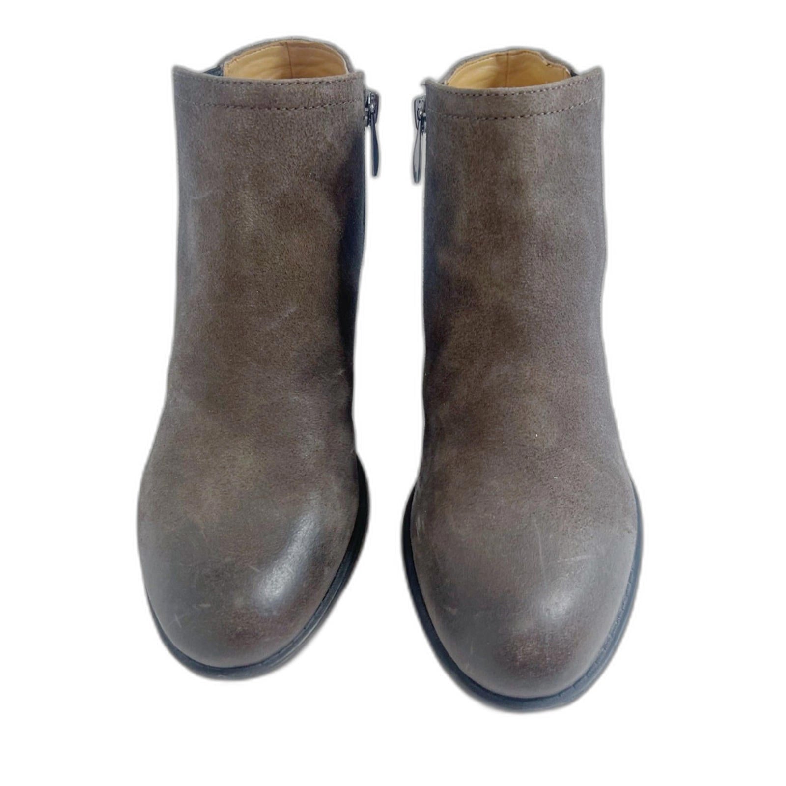 Franco Sarto Melville Booties Taupe Suede Ankle Boots Women's Size 8