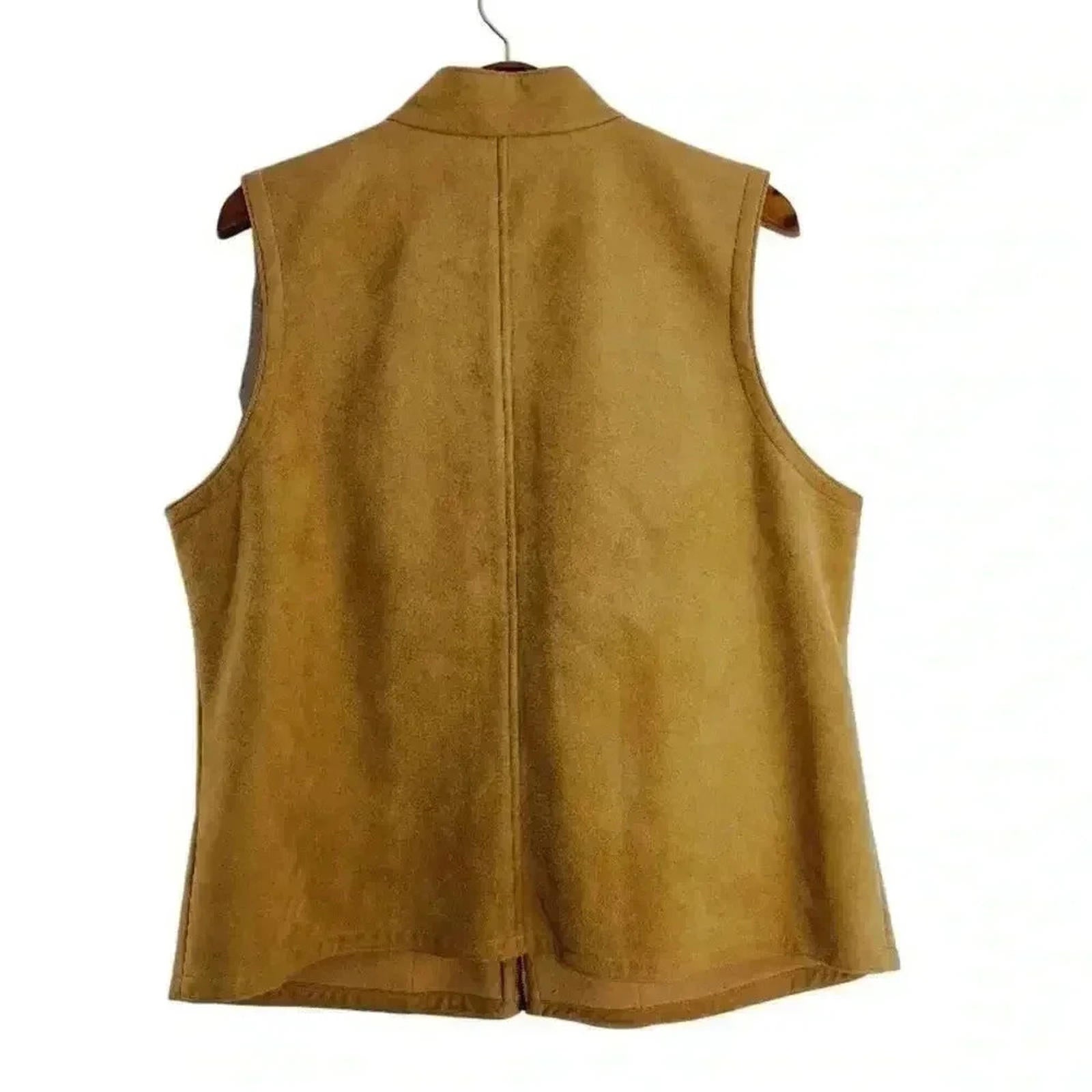 Talbots Tan Faux Suede Vest Women's Size 1X