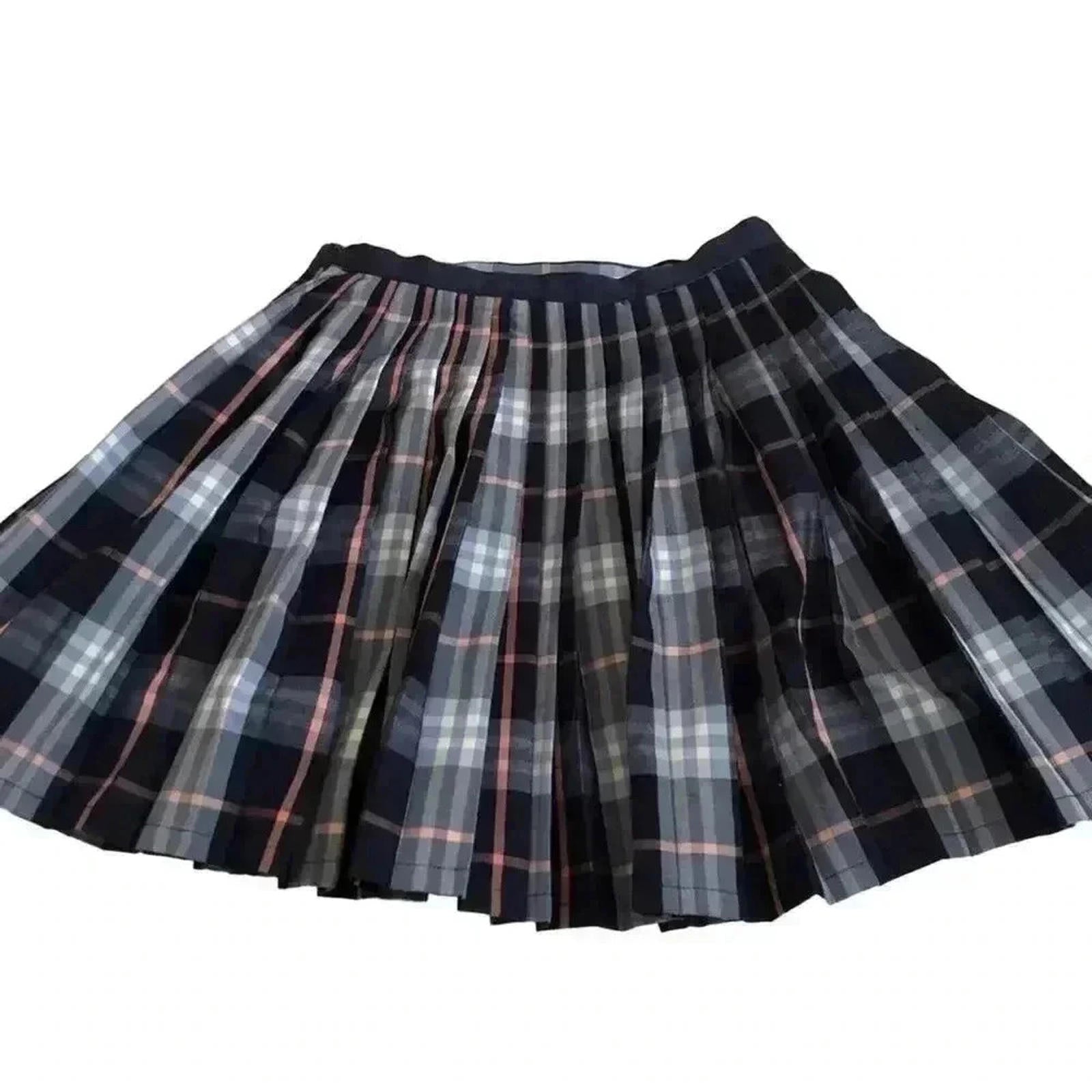 NWOT Urban Outfitters UO Silence + Noise Plaid Skirt Pleated Blue Pink Size S