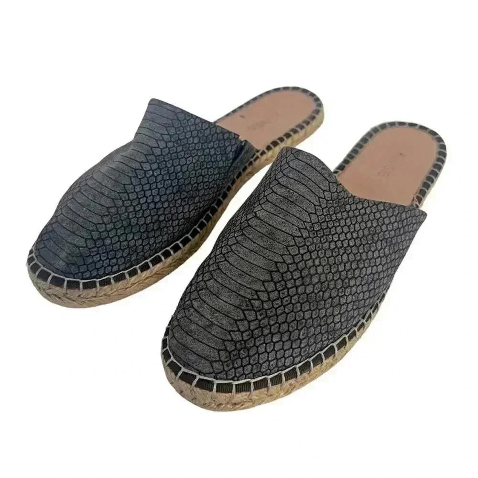 Kensie Hensley Snake Print Snakeskin Mules Slip Ons Flats Women's Size 10