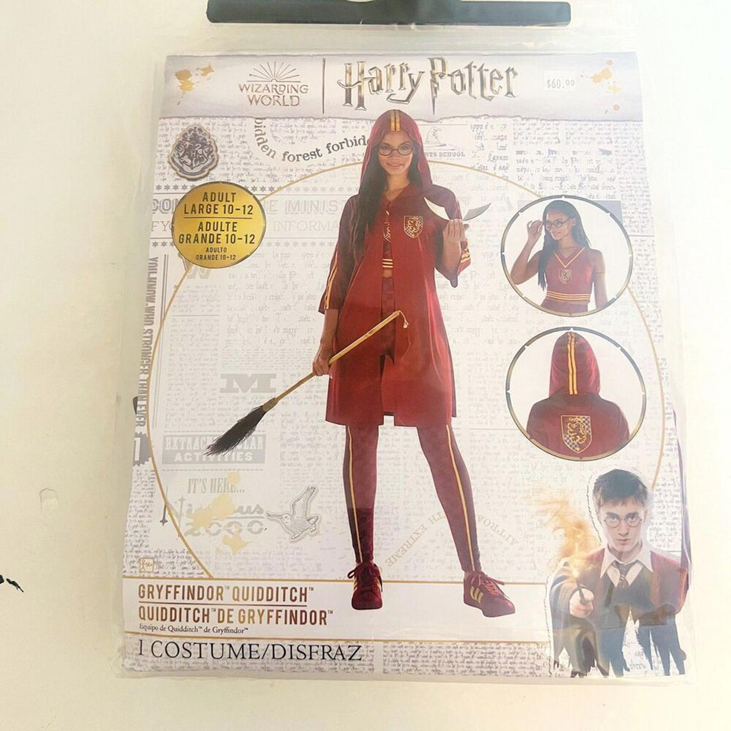 NWT Harry Potter Gryffindor Quidditch Halloween Costume Ginny Weasley Size L
