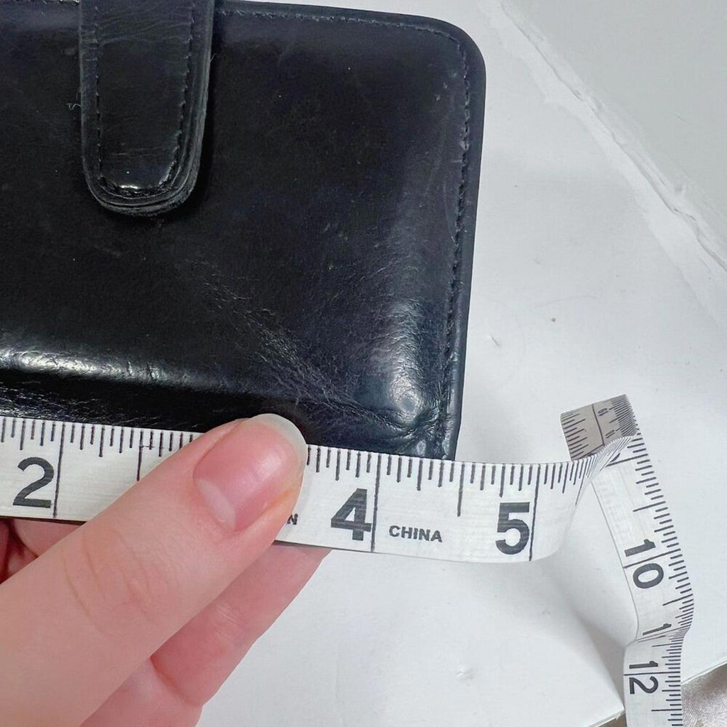 Vintage Coach Black Leather Bifold Wallet Soft Leather Credit Card Holder