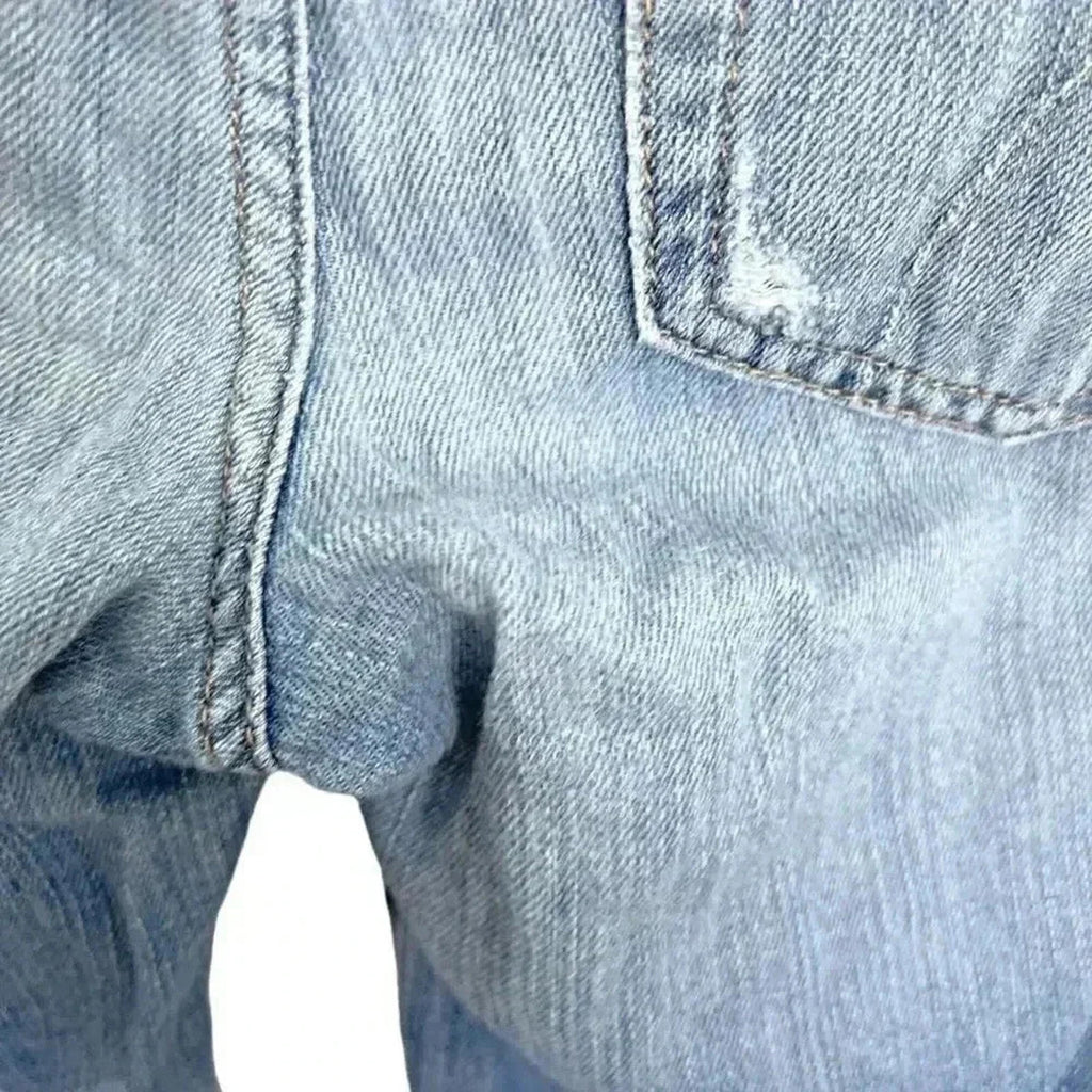 Joe's Jeans Medium Wash Distressed Jean Denim Shorts Low Rise Women's Size 27