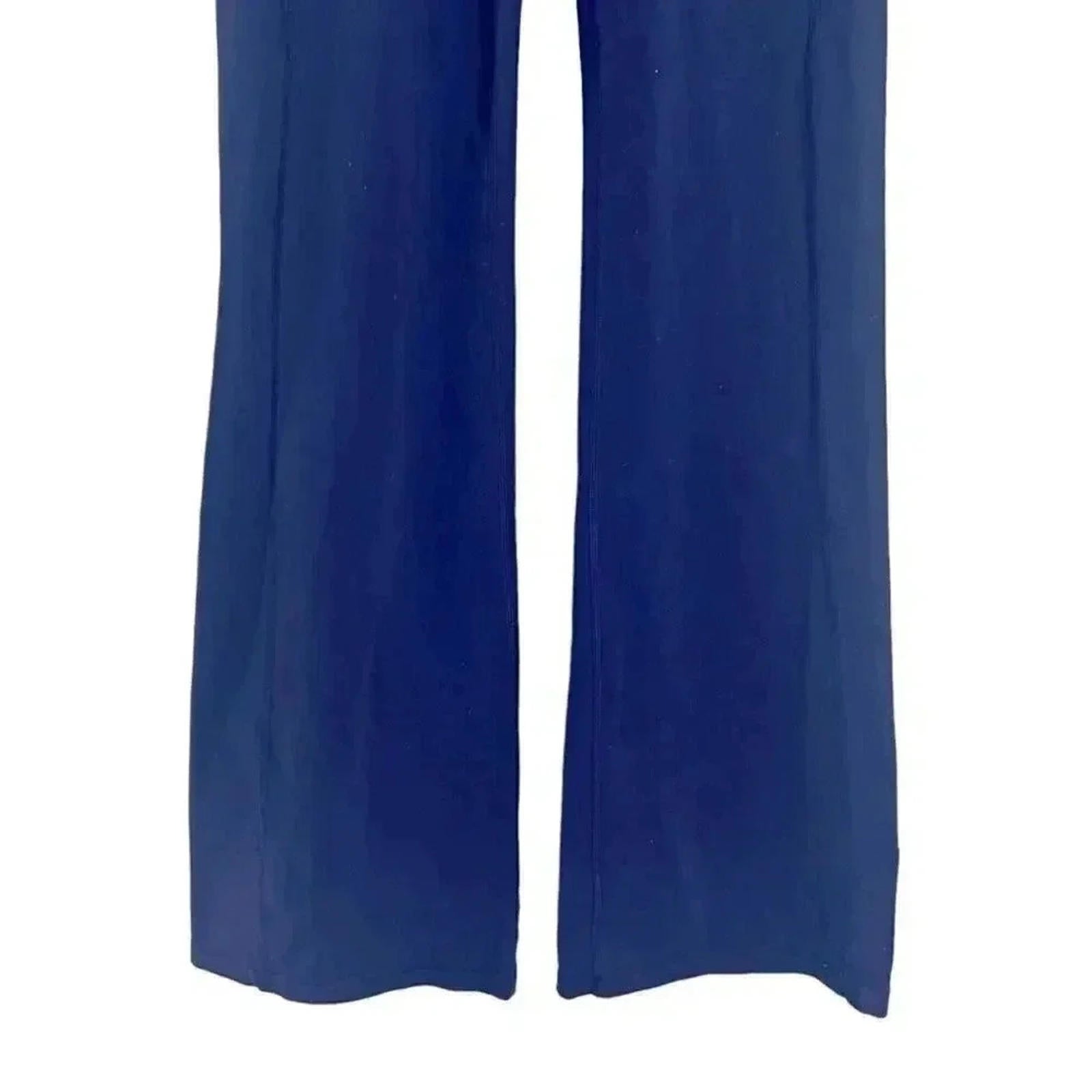 Athleta Dark Midrise Blue Flared Leggings Women's Size S