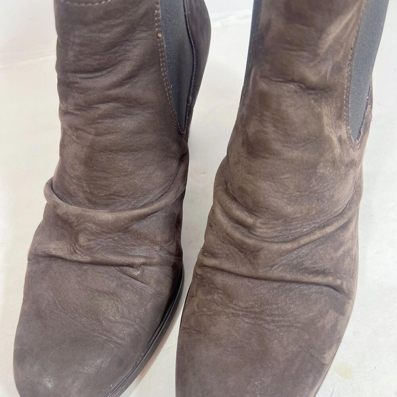 Paul Green Juno Brown Suede Nuback Ankle Boots Booties Chelsea Size