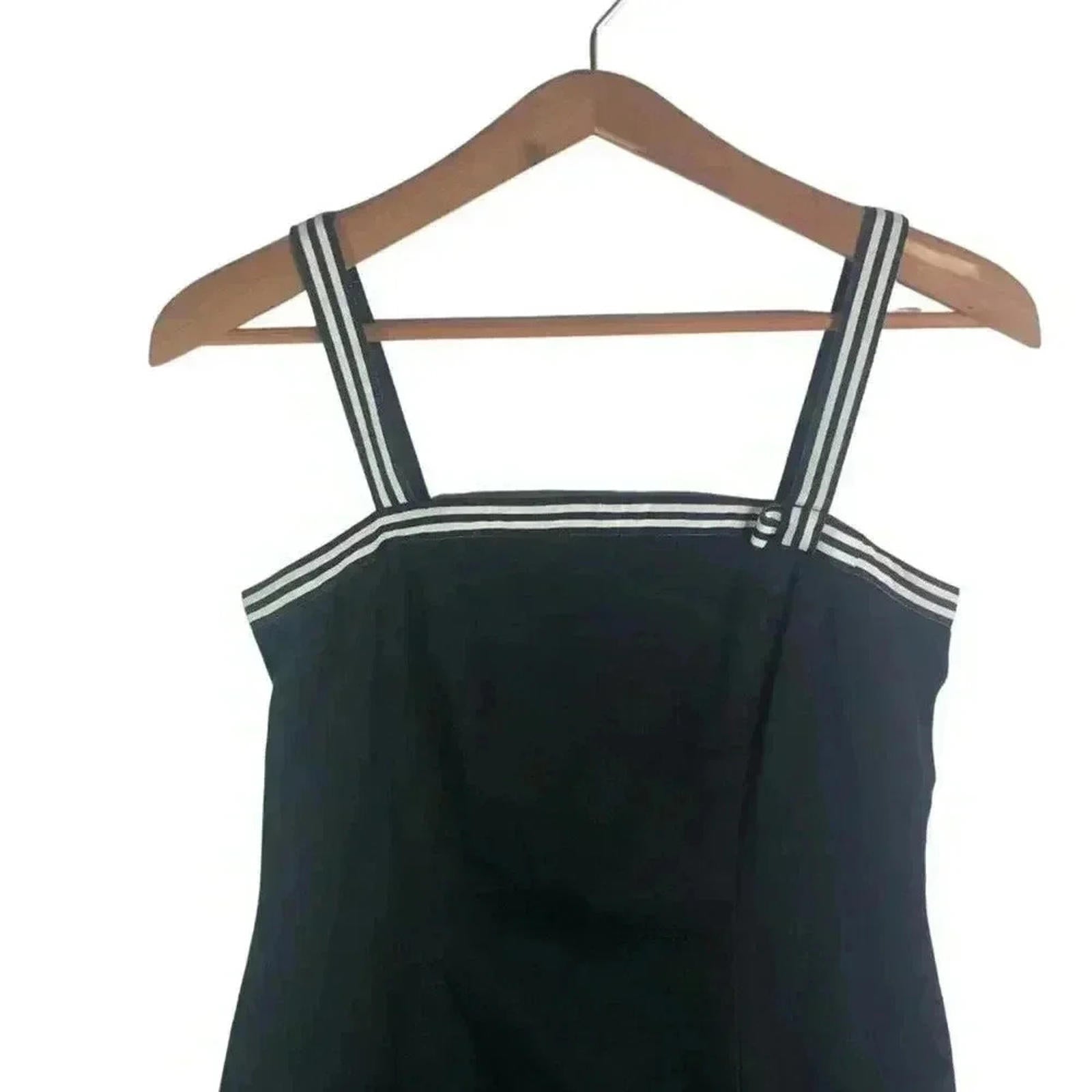Vintage 90s Ann Taylor Black Mini Dress LBD Little Black Dress Women's Size 6