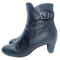 AGL Attilio Giusti Leombruni Himena Black Leather Ankle Boot Booties Size 8.5