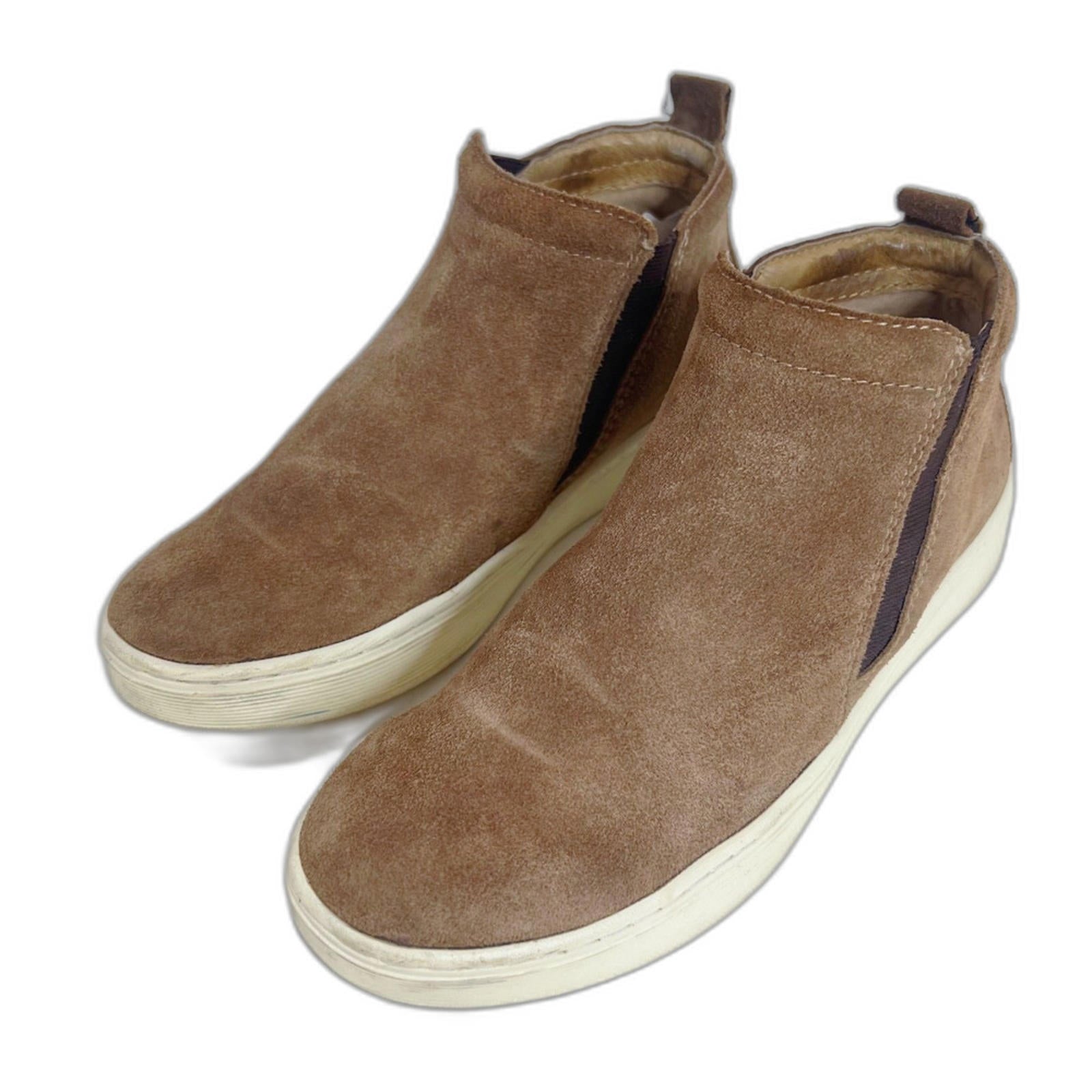Sofft Britton li Brown Suede Leather Slip on Sneakers Women's Size 7.5