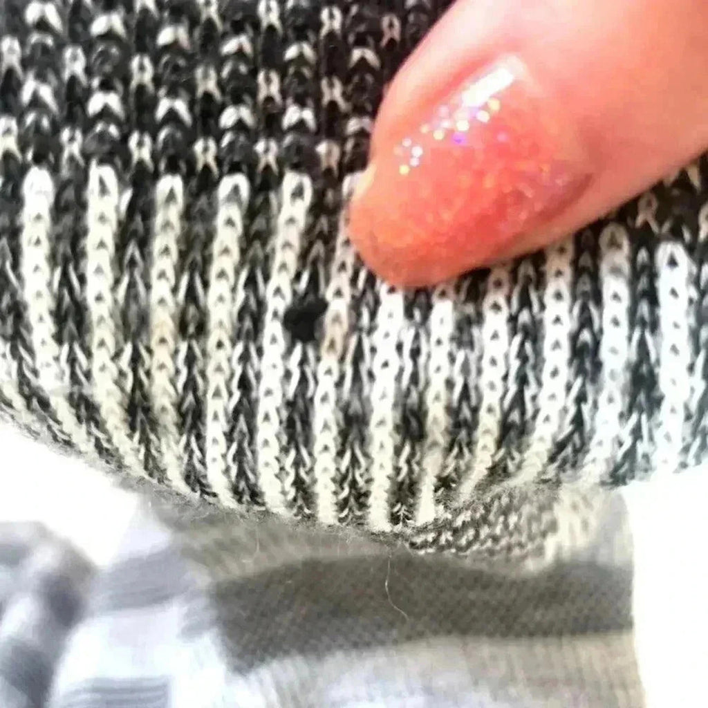 Absolutely Creative Worldwide Black White Knit Striped Cardigan Women's Size S