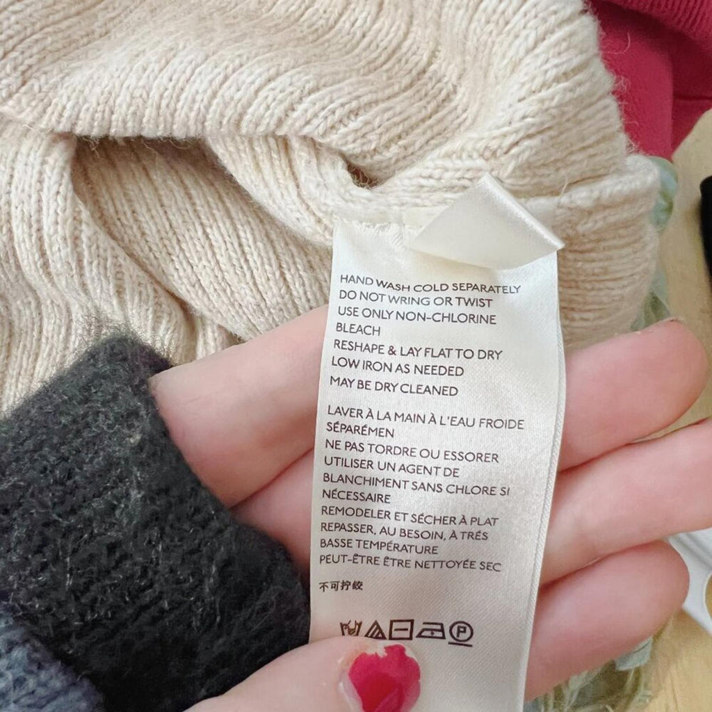 Anthropologie Cream Short Sweater Dress Knit Dress Women's Size XS