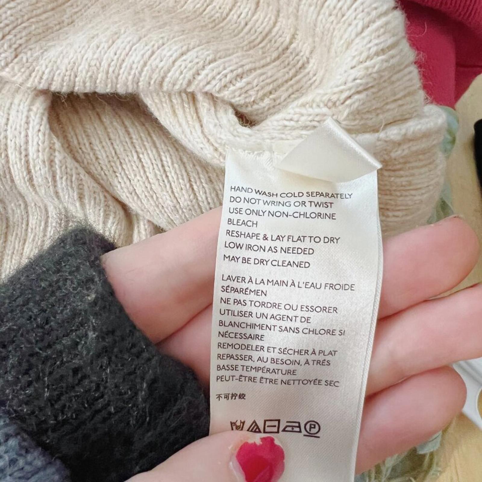 Anthropologie Cream Short Sweater Dress Knit Dress Women's Size XS