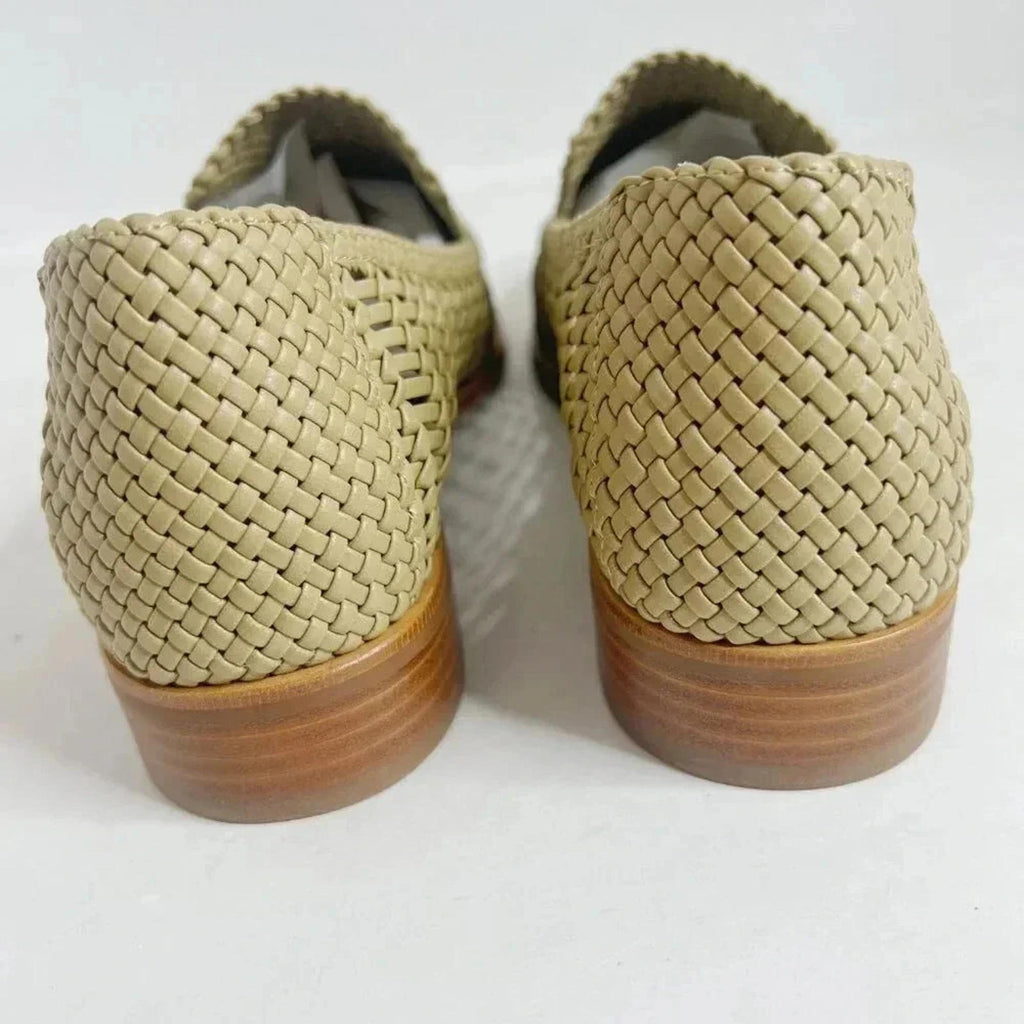 NWOT Rag & Bone Sid Dune Woven Loafer Tan Leather Slip On Women's Size 38.5