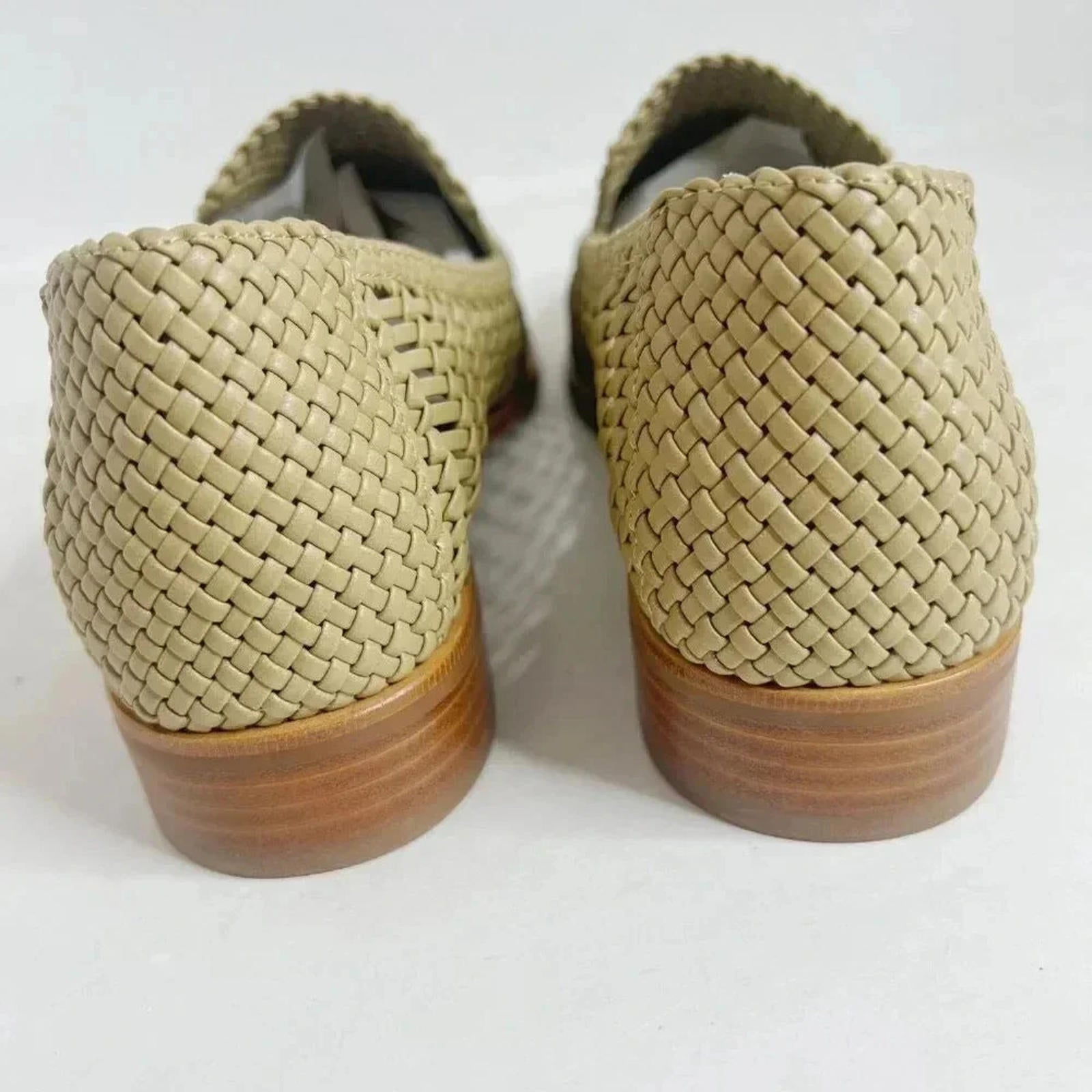 NWOT Rag & Bone Sid Dune Woven Loafer Tan Leather Slip On Women's Size 38.5