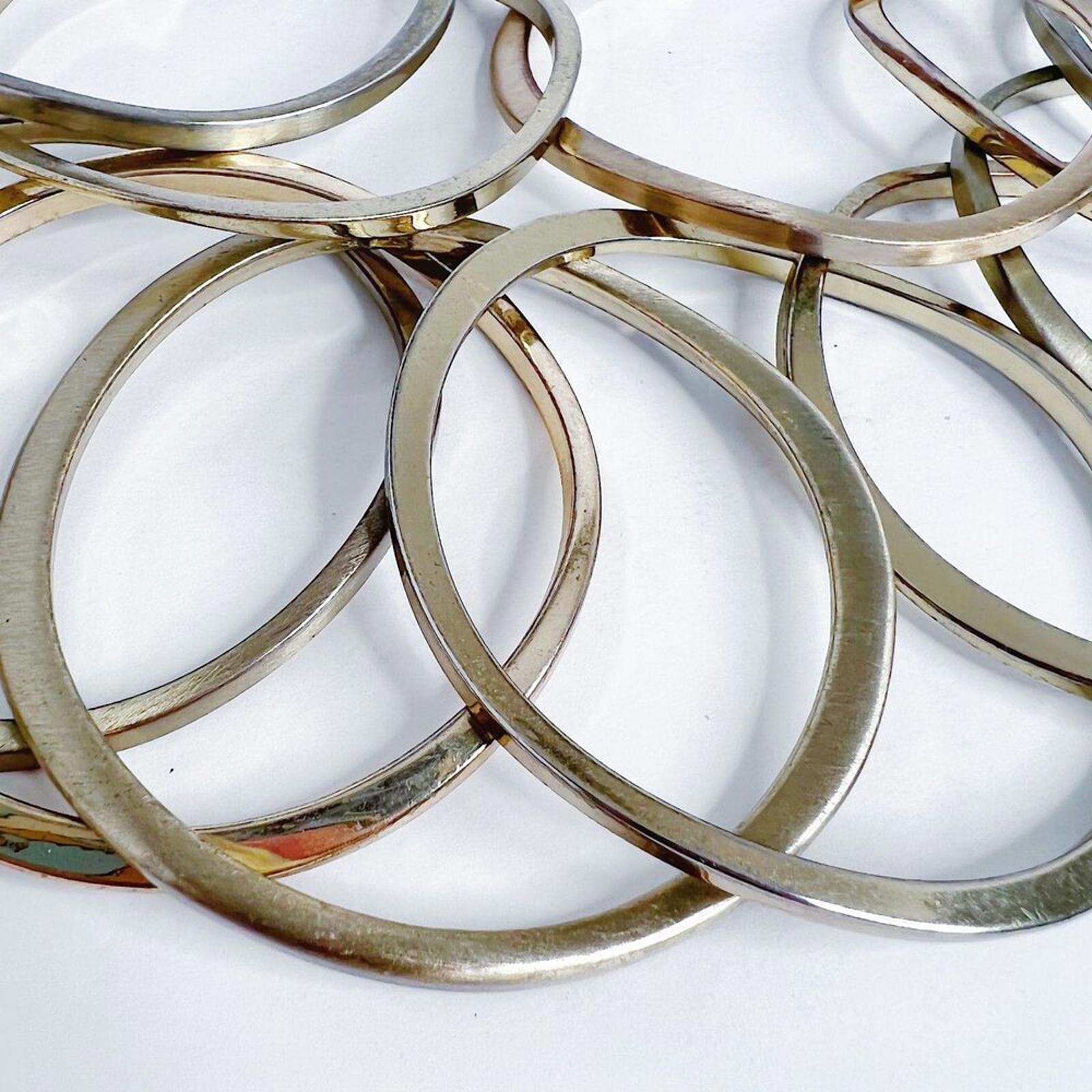 Gold Irregular Asymmetrical Bangle Set Bracelets Boho Chic Bohemian