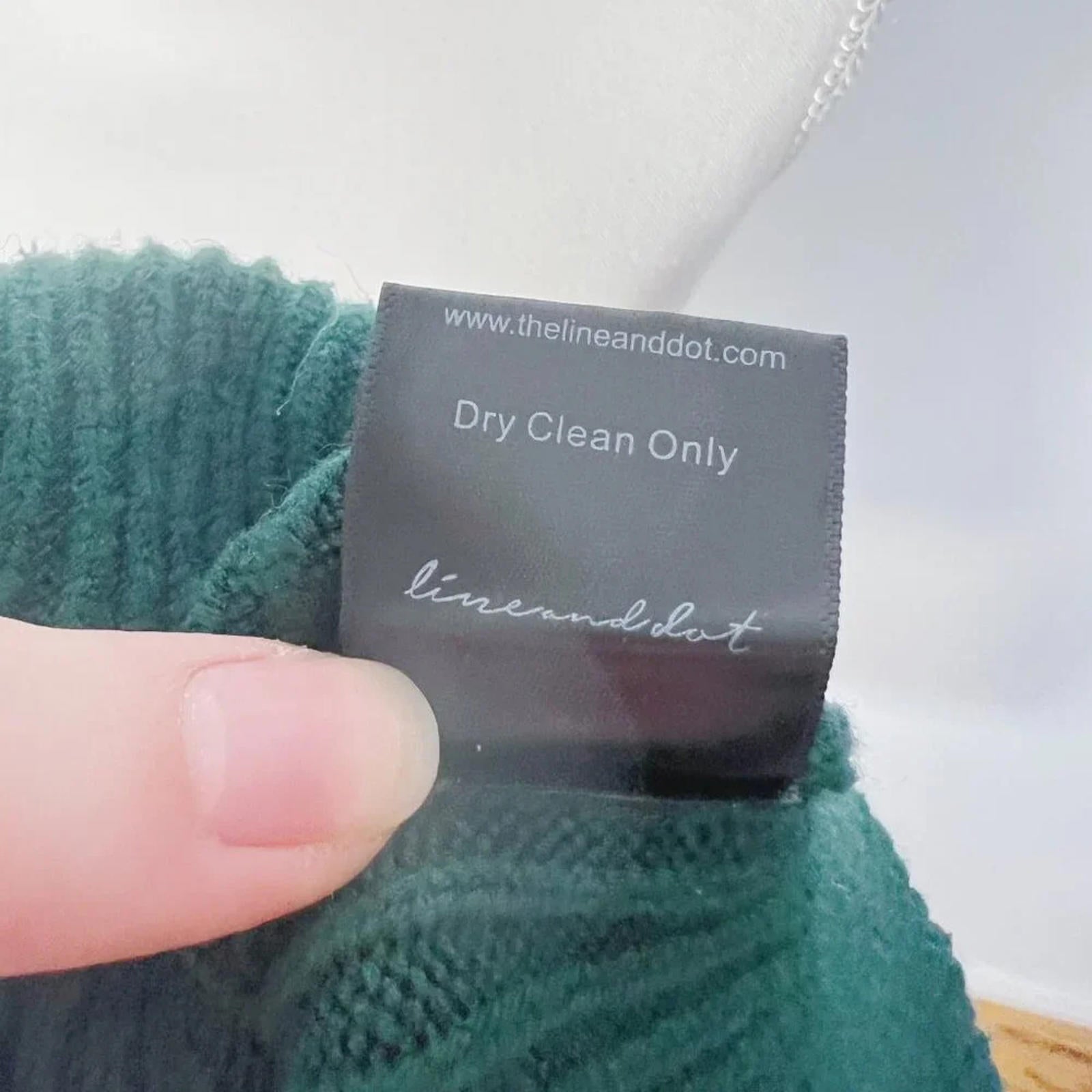 Anthropologie Green Ribbed Mock Neck Sweater Women's Size XS