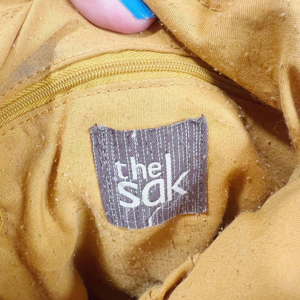 The Sak Deena Crossbody Bag Mustard Yellow Leather Purse