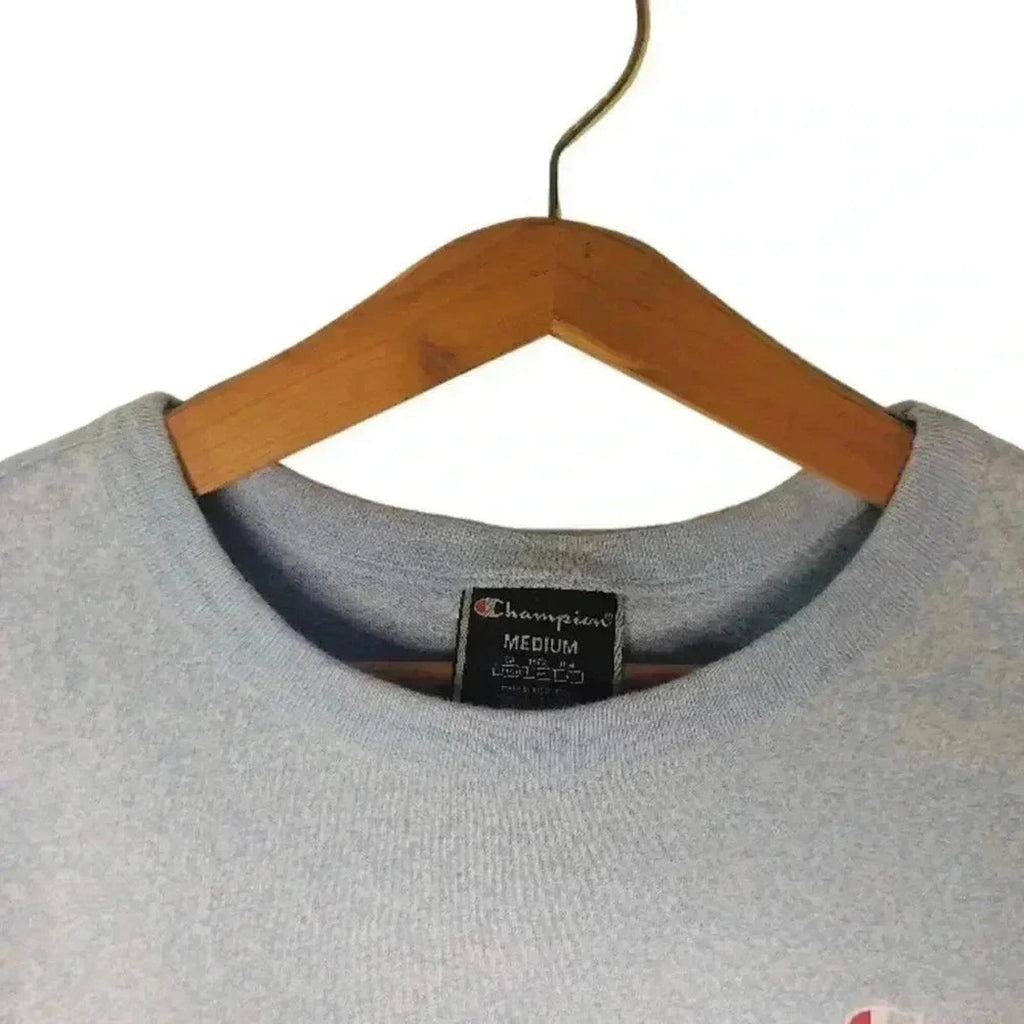 Champion Blue Heathered Print Crop Top Women's Size M