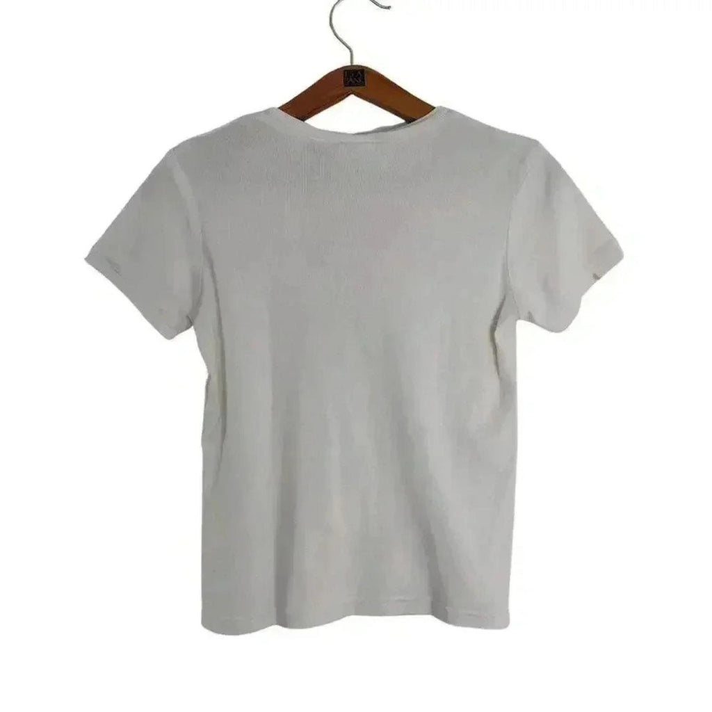 y2k Vintage Disney Mickey Mouse Baby Tee Crop Top Women's Size S