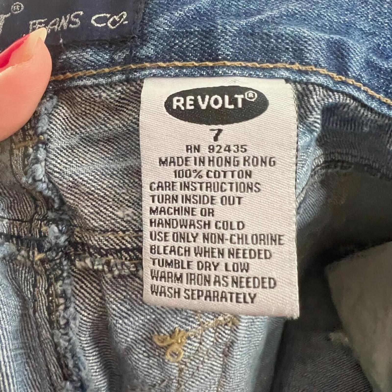 y2k Vintage Low Rise Medium Wash Distressed Flared Jeans Bootcut Size 7