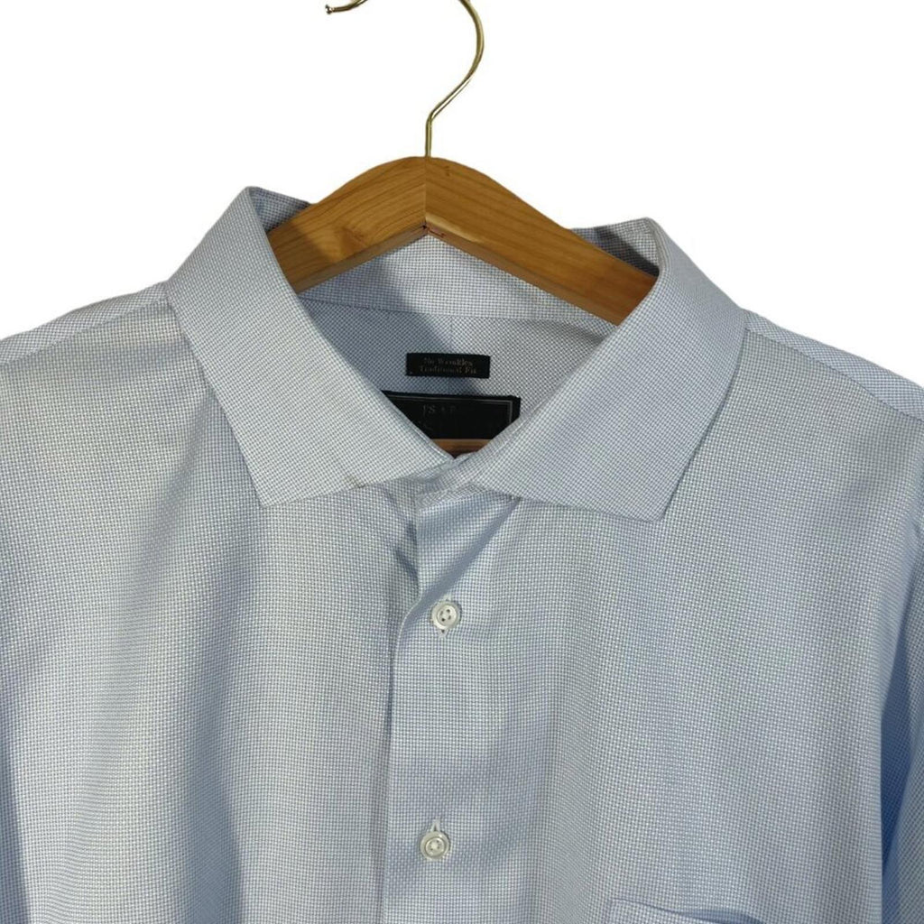 Jos. A. Bank Reserve Collection Light Blue White Button Down Collared Shirt