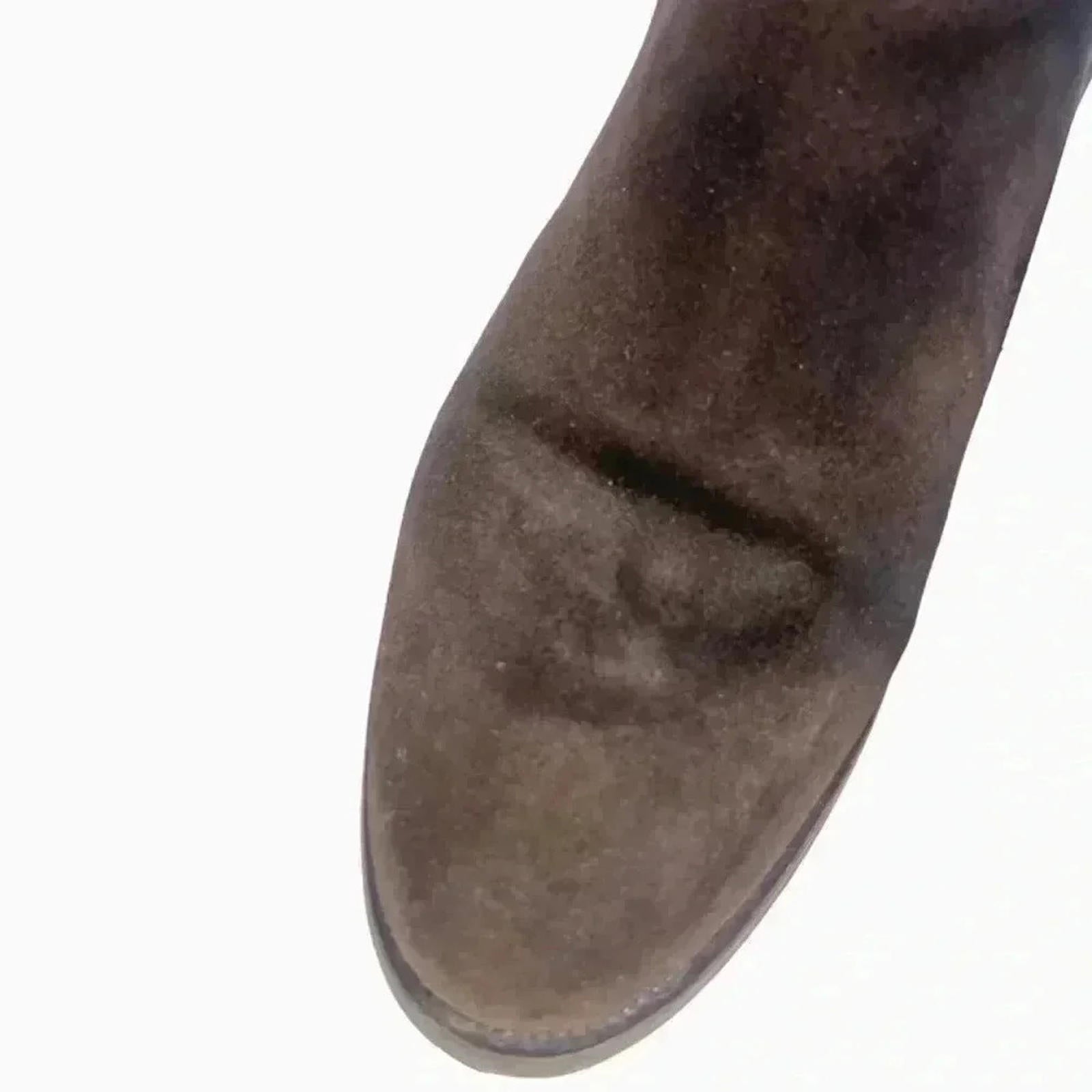 La Canadienne Brown Suede Booties Ankle Boots Leather Women's Size 5