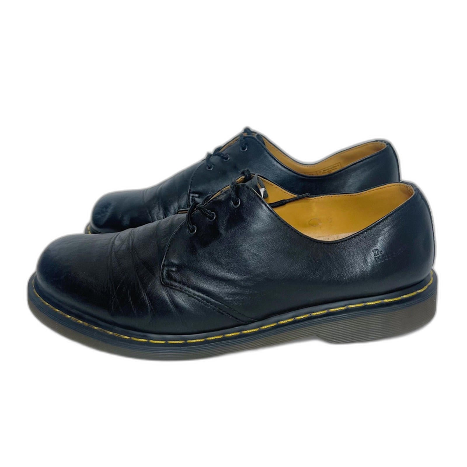 Vintage Dr Martens 1461 Men's Black Leather Oxfords Sneakers Size 12 Punk