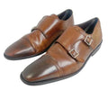 Florsheim Men's Brown Leather Montinaro Double Monk Dress Shoes Size 12