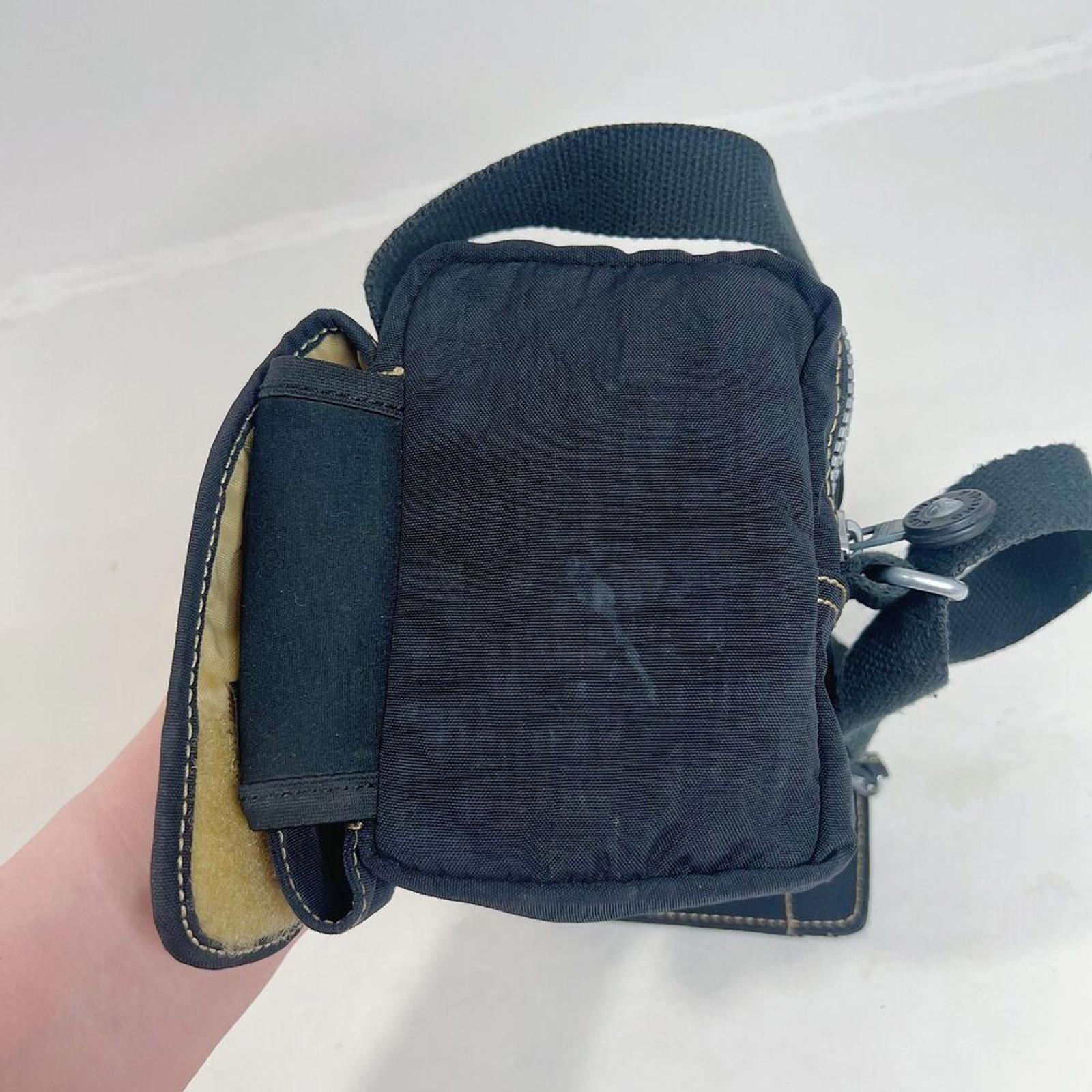y2k Kipling Black Nylon Mini Bag Crossbody Streetwear