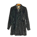 Coldwater Creek Black Velvet Blazer Gothic Goth Punk Women's Size L