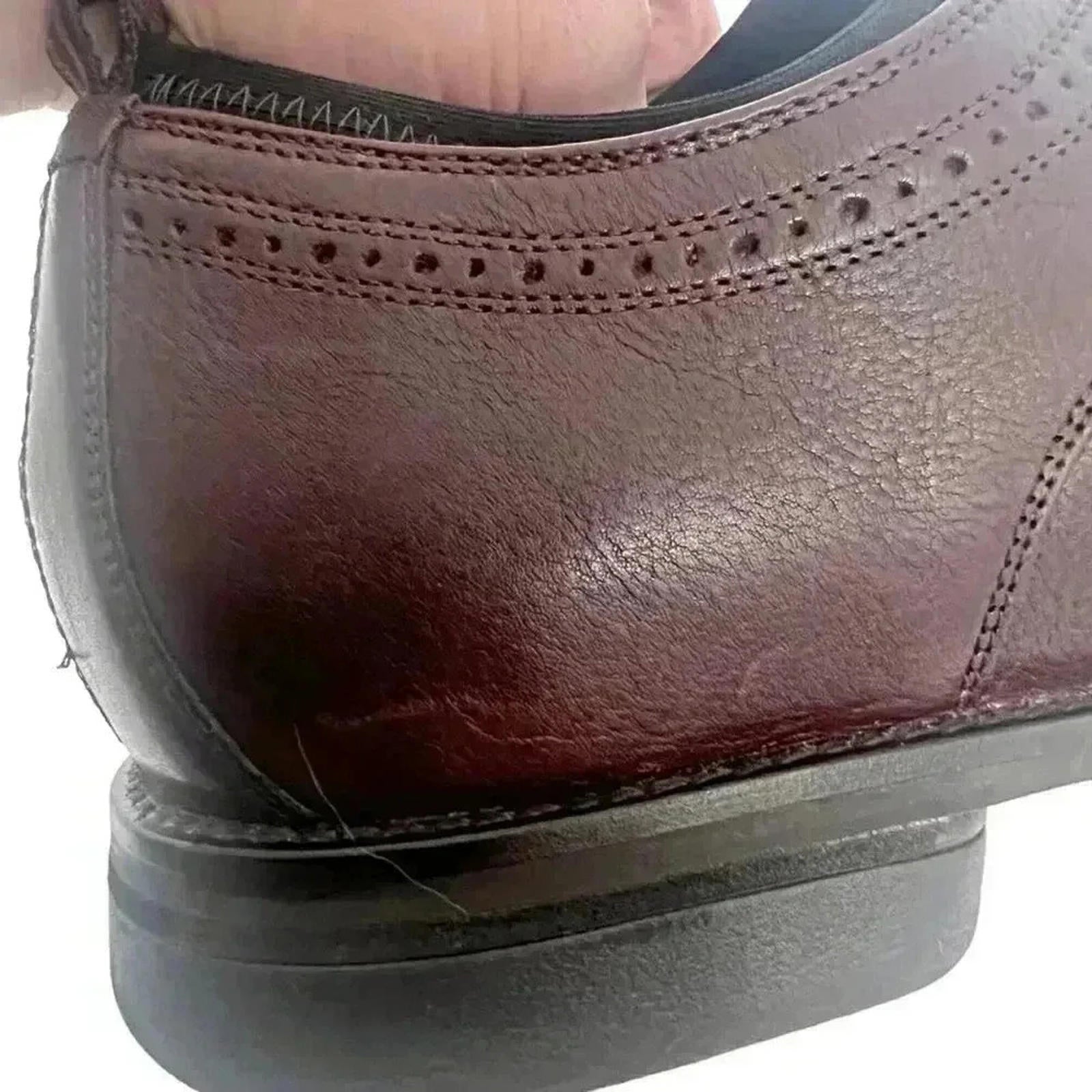 Cole Haan Burgundy Leather Oxfords Laceup Wingtip Shoes