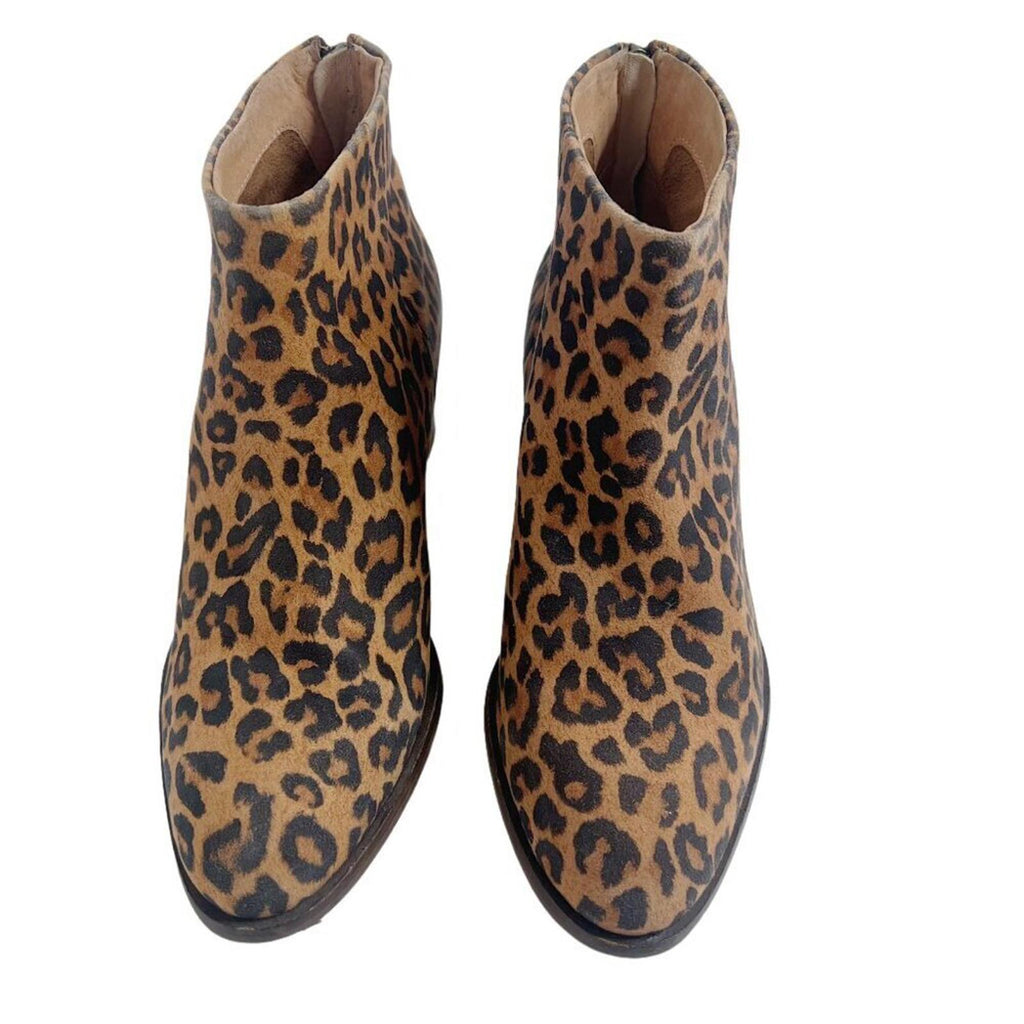 Seychelles Floodplain Bootie Leopard Print Ankle Boot Women's Size 6.5