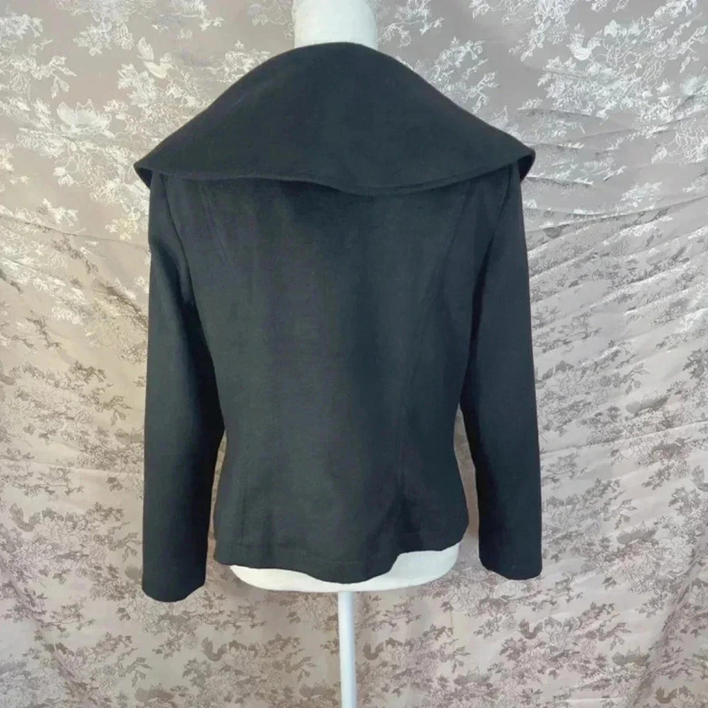 Harve Benard Women's Vintage Black Cape Jacket Size M
