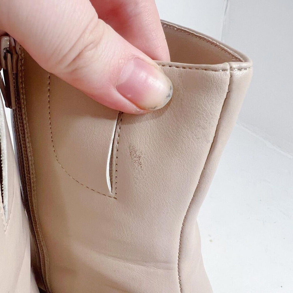 A New Day Janelle Dress Boots Cream Gogo Boots Women's Size 10